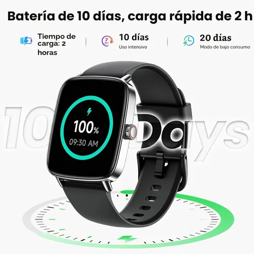 Vista 6 de ENOMIR Reloj inteligente para mujer, color negro