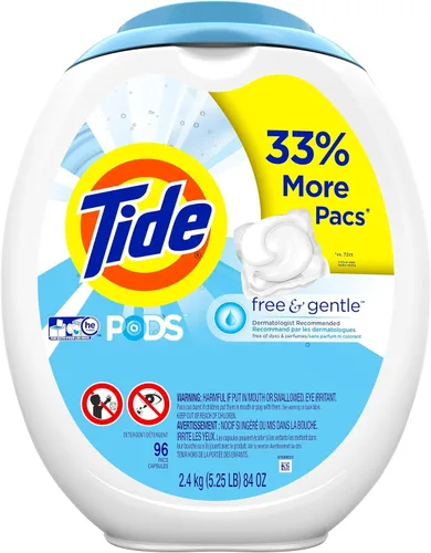 Vista 14 de Tide PODS - Cápsulas de jabón de detergente libre y suave, 76