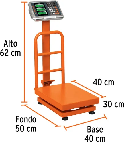 Vista 3 de Balanza de plataforma plegable de 220.5 lbs de capacidad.