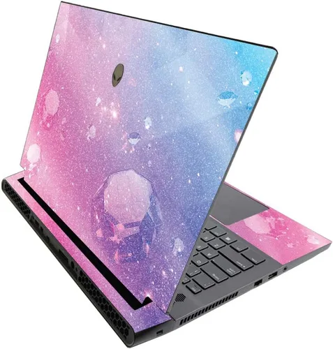 Vista 415 de MightySkins - Skin brillante con purpurina para Alienware M17 R3 (2020) y M17 R4 (2021) - Diversión de los años 90 Acabado duradero con purpurina