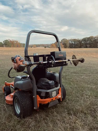 Vista 9 de MAXXTUFF Cesta de tractor ROPSRIDER XHD de alta resistencia, se adapta a la mayoría de barras ROPS de tractor y cortacésped de giro cero