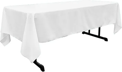 Vista 78 de New Creations Fabric & Foam Inc - Mantel rectangular de popelina de poliéster de 60 pulgadas de ancho por 120 pulgadas de largo. (Avocado)
