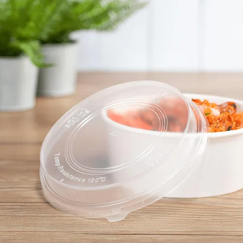 Vista 9 de Karat Tapa de domo PP para cubo corto de papel de 32 oz - 360 ct