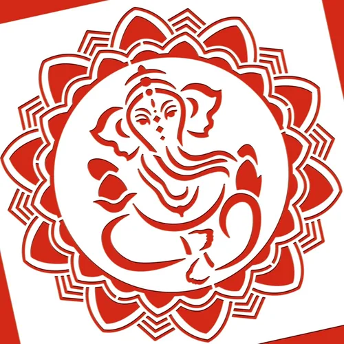 Vista 3 de BENECREAT Ganesha - Plantillas de pintura de dibujo, plantillas de elefante indio para pintar en álbumes de recortes, álbum, madera, piso, pared