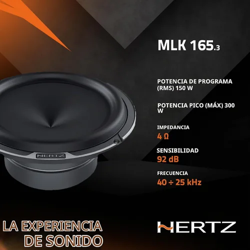 Vista 5 de HERTZ Mille Legend Series MLK-1653 6.5" Sistema de altavoces de dos vías Legend