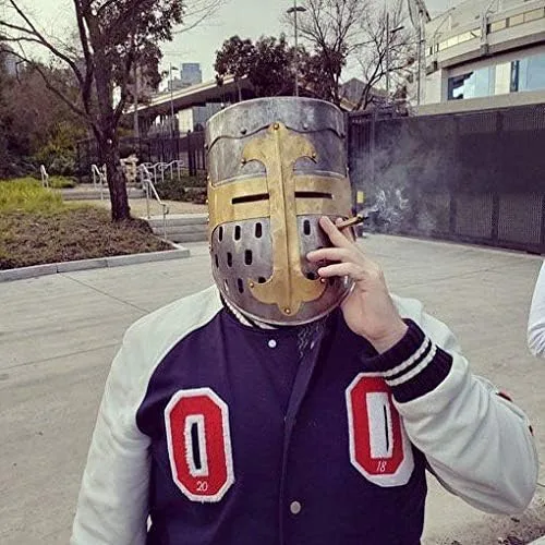 Vista 7 de Nagina International Swaggersoul - Casco medieval de armadura de caballero cruzado templario Armadura espartana griega romana Tamaño libre