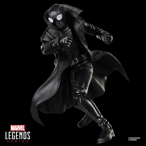 Vista 6 de Marvel Legends Series Spider-Man Noir, Retro Cardback Spider-Man Comics Figura de acción coleccionable de 6 pulgadas (exclusivo de Amazon)