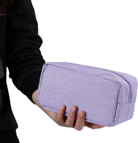 Vista 10 de Bolsa de maquillaje E-Tree, estuche mediano de viaje con cremallera para bolso, estuche de cosméticos con cepillo para el cuidado de la piel