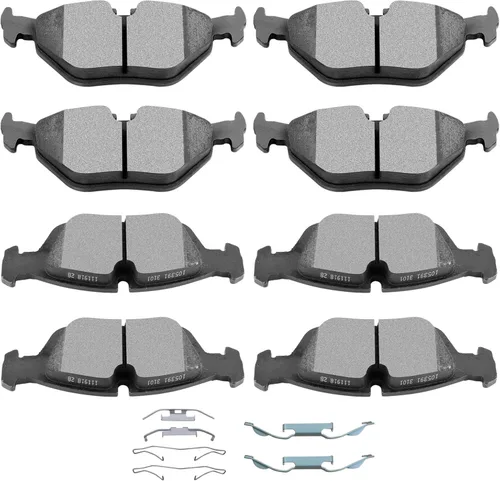 Vista 24 de SCITOO - Juego de pastillas de freno de cerámica, 8 pastillas de freno para BMW 740i 1995, 1997-2001, BMW 740i, 1995-2001 para BMW 740iL, 2000-2003