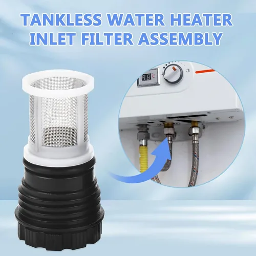 Vista 7 de H98-510-S - Conjunto de pantalla de entrada del calentador de agua sin tanque, para calentador de agua sin tanque Rinnai, para pantalla de filtro