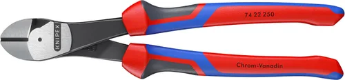 Vista 12 de KNIPEX 74 22 200 Comfort Grip - Alicate de corte diagonal angular de alto apalancamiento, 8 pulgadas, ángulo, agarre cómodo