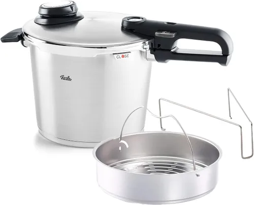 Vista 14 de Fissler Vitavit Premium - Olla a presión premium con inserto de vapor, 2.6 cuartos