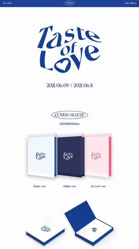 Vista 2 de JYP Ent. Twice - Álbum Taste of Love+Juego de tarjetas de fotos adicionales (Fallen ver.), JYPK 1231