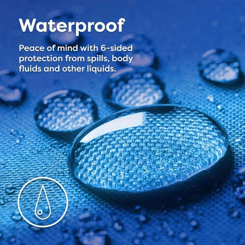 Vista 5 de Juego de 2 protectores de almohada Sleep Defense System con cierre, hipoalergénicos, impermeables, a prueba de chinches y antiácaros , Poliéster &