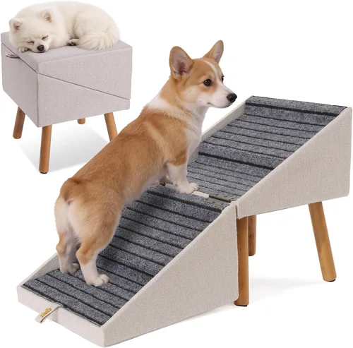 Vista 16 de Rampa para mascotas para camas altas de 21.06 pulgadas de alto Camello ámbar