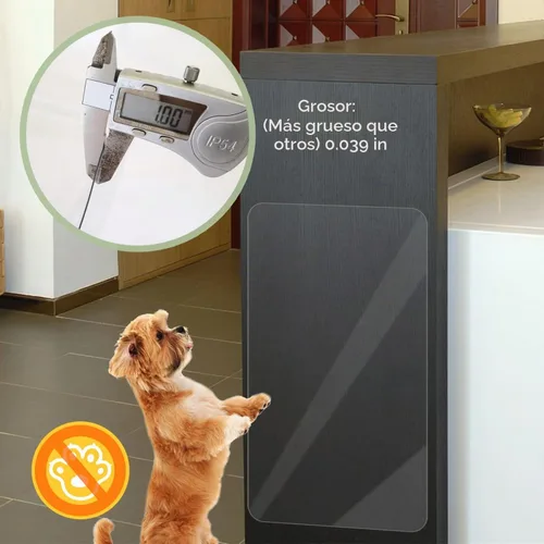 Vista 2 de In hand Protector transparente de arañazos para puerta de mascotas, protege tus muebles, cubierta flexible de lujo resistente