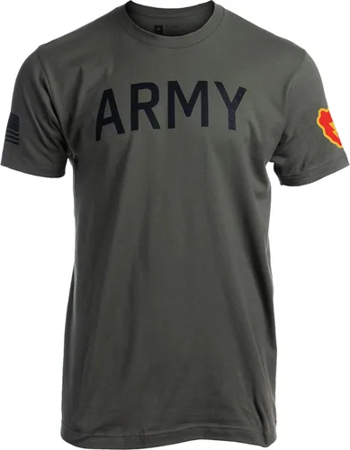 Vista 40 de Army PT Style Shirt - U.S. Military Physical Training Infantry Veteran Workout T-Shirt