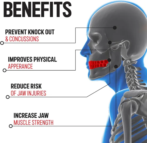 Vista 4 de Protector bucal para boxeo, fútbol, artes marciales mixtas, muay thai, lacrosse y hockey, para hombres y mujeres, protector bucal para adultos