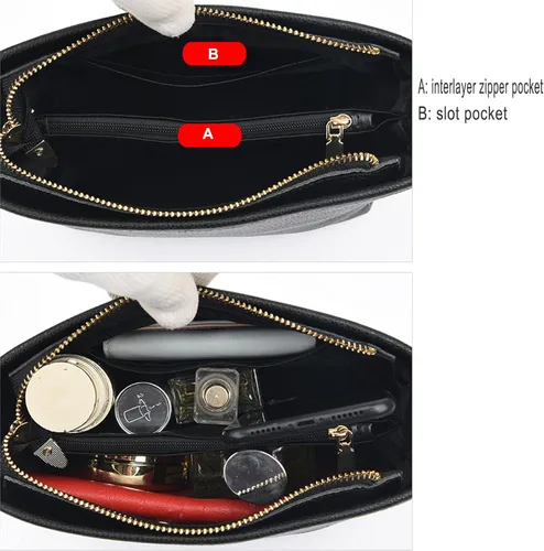 Vista 5 de Liadreem Bolso bandolera para mujer con correa ancha