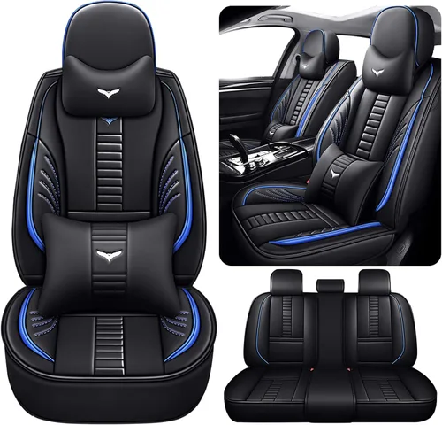Vista 16 de Fundas de asiento delantero automático para Volvo 1999-2025 95% modelos, protección de banco frontal 3D compatible con bolsa de aire lateral línea
