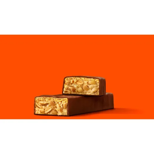 Vista 8 de REESE'S Crujiente mantequilla de maní y maní tamaño King, barras de caramelo, 3.2 onzas (18 unidades)