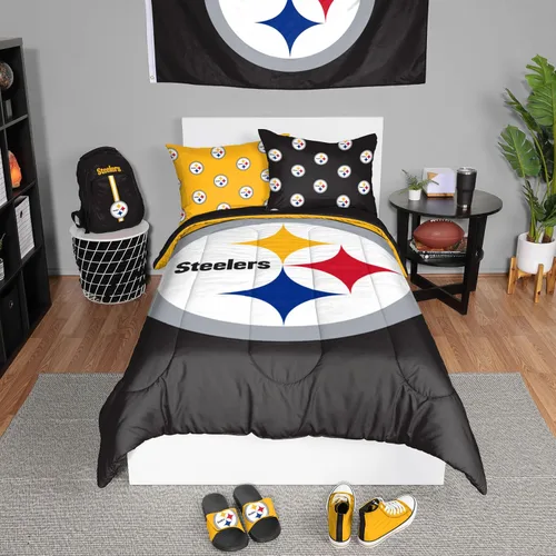Vista 25 de FOCO Unisex-Adult NFL Team Logo Bed in a Bag Comforter Bedding 3-Piece Set
