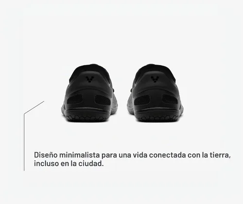 Vista 8 de Vivobarefoot Zapatillas Primus Lite de tejido natural para hombre Negro