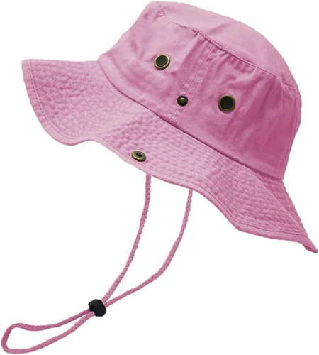 Vista 9 de Glory Max Sombrero de pescador de algodón lavado con correa de barbilla gorra de pesca Sun Safari Boonie Oliva