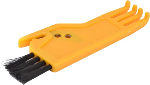 Vista 6 de Cepillo de limpieza, cepillo de polvo ABS apto para aspirador barrido robot de mano Partes de aspirador (amarillo)