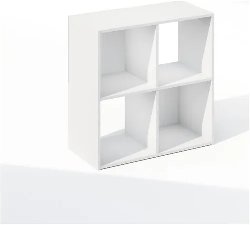 Vista 10 de Furinno Viola Estantería de Libros, Librero de 3 Niveles, Organizador de Almacenamiento en Cubos Estantería con Estante Abierto, con Contenedores