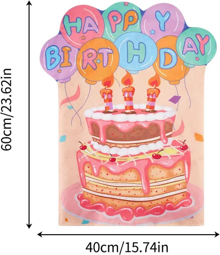 Vista 4 de BULINGNA 2 fundas para sillas de cumpleaños, fundas de asiento de cumpleaños para el aula, fundas para silla de pastel de cumpleaños, fundas