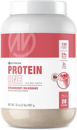Vista 15 de NutraOne ProteinOne Whey Protein Promueve la recuperación y desarrolla músculo con un batido de proteínas en polvo para hombres y mujeres