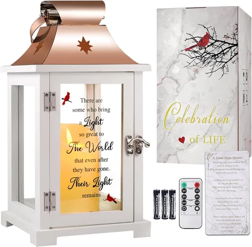 Vista 12 de liantudy Lámpara Conmemorativa Memorial, Regalos de Simpatía para la Pérdida de Mamá/Ser Querido, Regalos de Duelo, Lámpara en Memoria de Ser