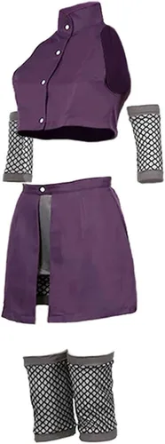 Vista 2 de YZGAH Disfraz de anime Yamanaka Ino para cosplay, conjunto completo de disfraz de Halloween