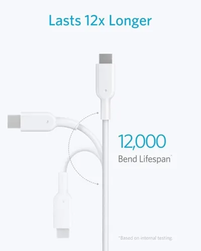 Vista 3 de Cable USB-C tipo C de 3 pies, cable de carga rápida, cable de alimentación compatible con Samsung Galaxy S21 S22 S23 Ultra Plus Z Fold Z Flip
