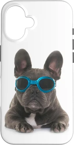 Vista 32 de Funda divertida para iPhone 17 con diseño de perro francés Bulldog Francés