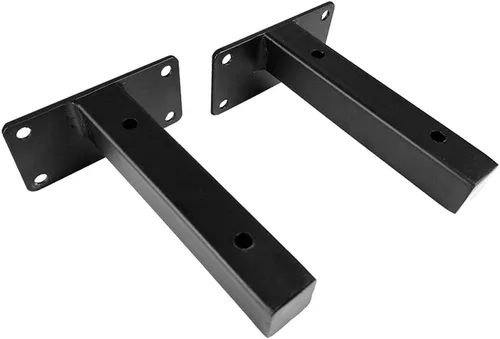 Vista 4 de Soporte de estante flotante oculto para montaje en pared, soportes ocultos para estanterías de hierro, muebles, cocina, oficina, estanterías