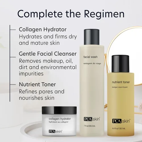 Vista 8 de PCA SKIN Hydrating Collagen Cream for Face, Collagen Hydrator Night Cream, Hydrates and Firms Dry Mature Skin, Made with Shea Butter, Olive Fruit