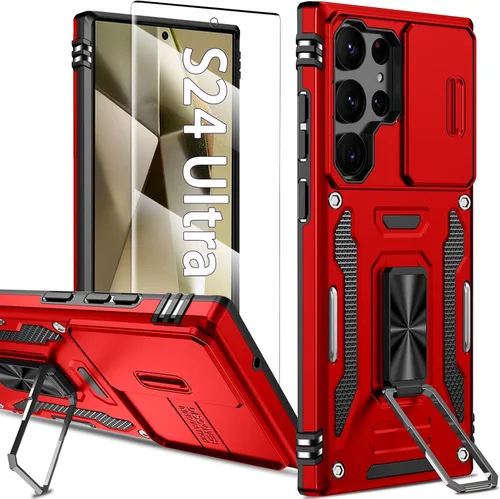 Vista 106 de Funda magnética para Samsung Galaxy Note 20 Ultra con soporte de anillo [con protector de pantalla] [Compatible con carga inalámbrica MagSafe] Funda