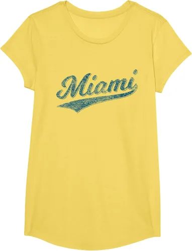 Vista 28 de Camiseta de estilo vintage de Miami Florida VARSITY SCRIPT Sports, gris, S