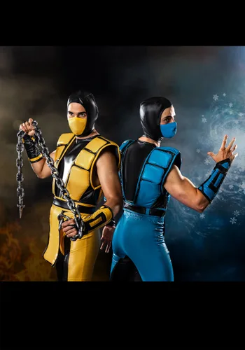 Vista 14 de Disfraz de Sub-Zero para Hombre de Mortal Kombat Multicolor