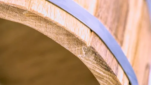 Vista 5 de Barril de encurtidos, barril de roble, 5-70 litros de madera para encurtidos con tapa, barril de madera rústica, almacenamiento de granja