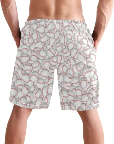 Vista 3 de visesunny Traje de baño para hombre con estilo de secado rápido, ropa de playa, pantalones cortos para natación, trajes de baño para fiestas