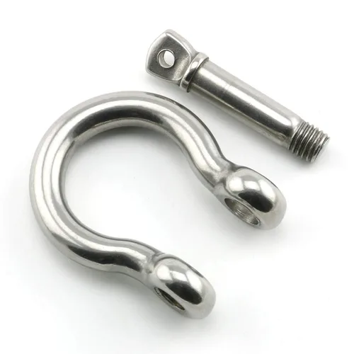 Vista 3 de Heyous 1/2 pulgada 0.472 in tornillo pin ancla grillete de acero inoxidable resistente en forma de arco abrazadera de carga para cadenas Wirerope