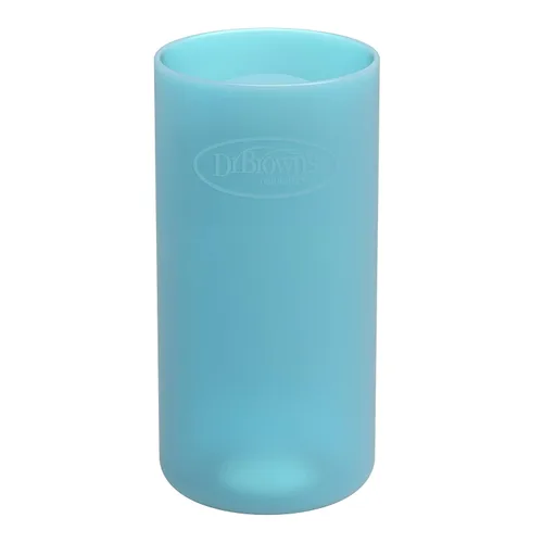 Vista 9 de Dr. Brown's Options+ Funda estrecha para botella de vidrio, 100% silicona, rosa, sin BPA, 4 onzas, paquete de 1