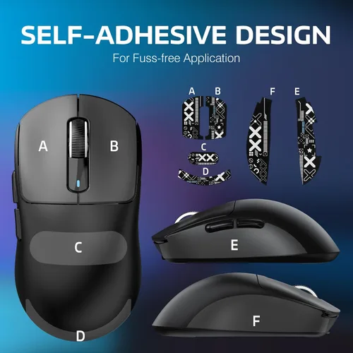 Vista 3 de ATTACK SHARK X3 - Mouse inalámbrico ligero para juegos con tres modos de 2.4GUSB-C con cableBluetooth, 26K DPI, sensor óptico PAW3395, interruptor