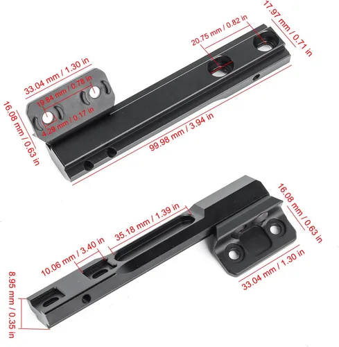 Vista 7 de NOBUHIRO Extensión Metal Offset Light Mount, M300 M600 Series Tactical Flashlight Mount, apto para Mlok/Keymod Rail