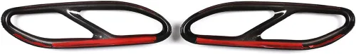 Vista 6 de Tapacubos de tubo de escape trasero de acero inoxidable para Mercedes Benz Clase S W222 C217 S320 S400 S500 2010-2017 AMG