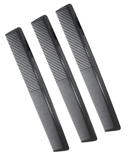 Vista 10 de 3 Peine para peinar, peine de cola para el cepillin para cabello fino y normal, peine de pelo para mujeres y hombres, 22.23 cm