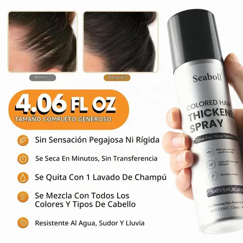Vista 3 de Root Touch Up - Spray de color para el cabello, 4 onzas, para mujeres y hombres, marrón claro